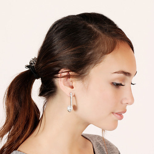 Elegant Pearl & Rhinestone Earrings