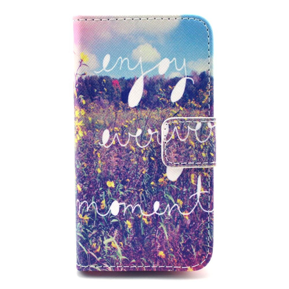 Leather Flip Case Stand Cover For iphone 5c With Card Holder