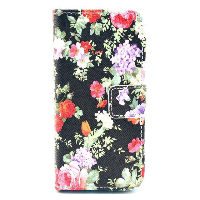 Leather Flip Case Stand Cover For iphone 5c With Card Holder