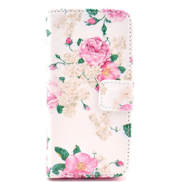 Leather Flip Case Stand Cover For iphone 5c With Card Holder