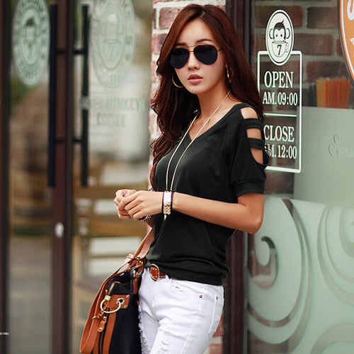 ladies Off shoulder t shirt