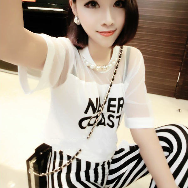 Loose Crop Top T-Shirt