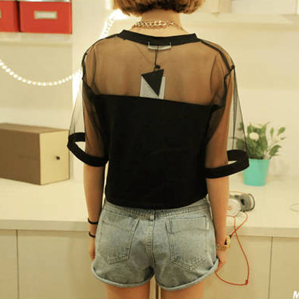 Loose Crop Top T-Shirt