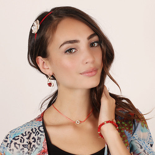 Square Gem Swirl Earrings