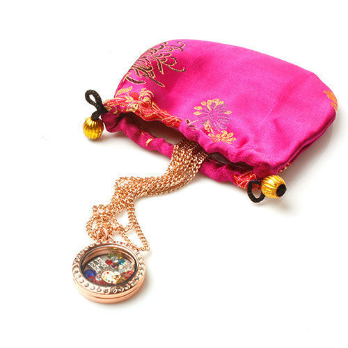 Silk Print Jewelry Pouch