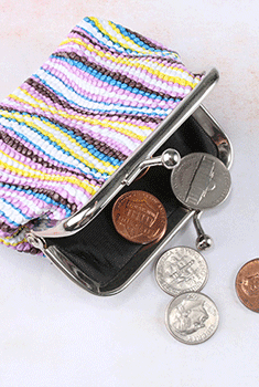 Modern Wave Coin Pouch