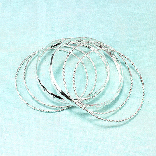 Rose Bangles (6 Piece Set)