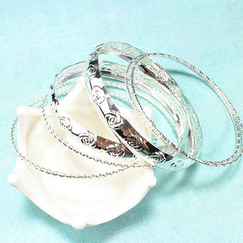 Rose Bangles (6 Piece Set)