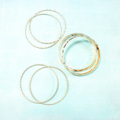 Rose Bangles (6 Piece Set)
