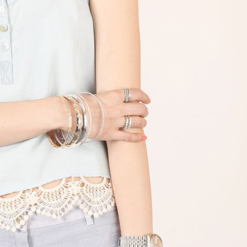 Rose Bangles (6 Piece Set)