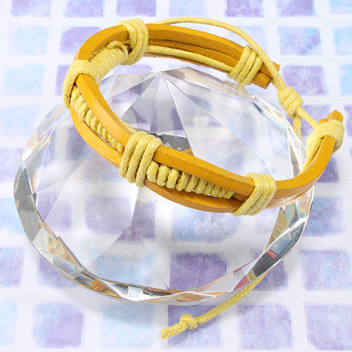 Wrapped Cord Leather Bracelet