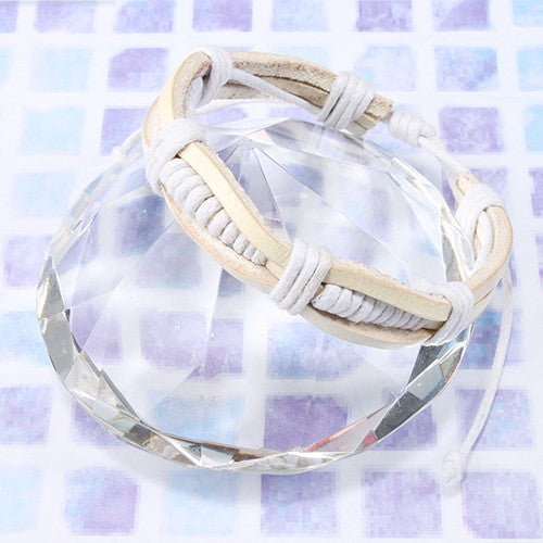 Wrapped Cord Leather Bracelet