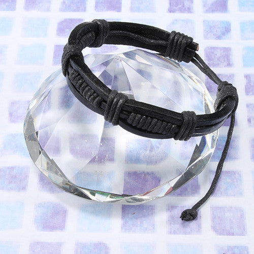 Wrapped Cord Leather Bracelet