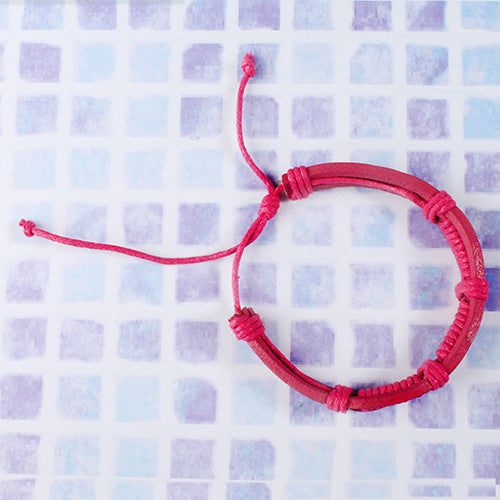 Wrapped Cord Leather Bracelet