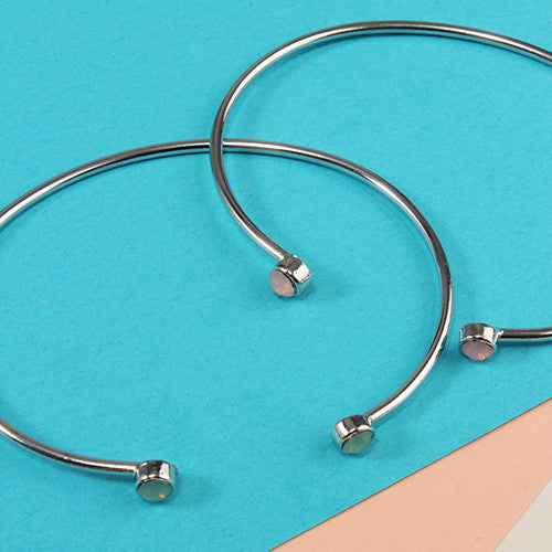 Rhinestone Open Bangle