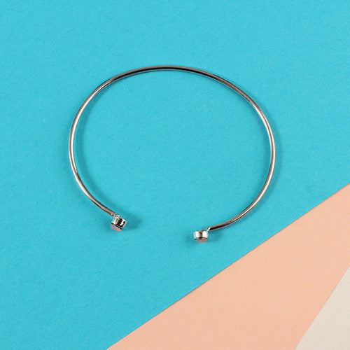 Rhinestone Open Bangle