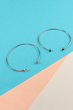 Rhinestone Open Bangle