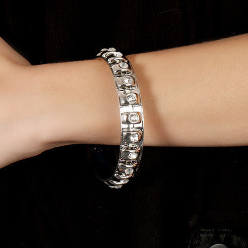 Rhinestone Statement Bangle