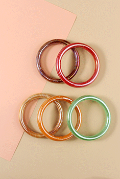 Iridescent Glass Bangle