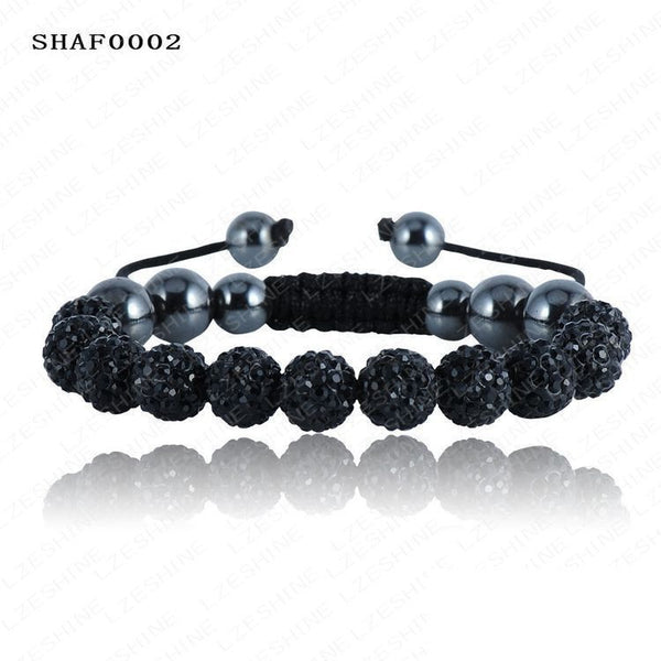 Shambala 10mm Crystal and Clay Bracelet (Various colors)