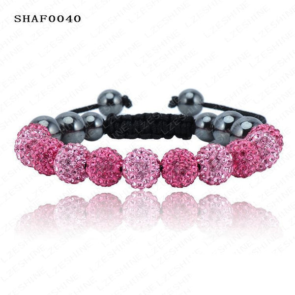 Shambala 10mm Crystal and Clay Bracelet (Various colors)