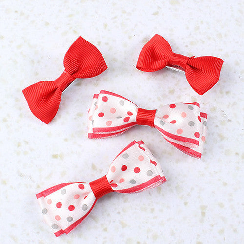Polka-Dot Hair Clip Set