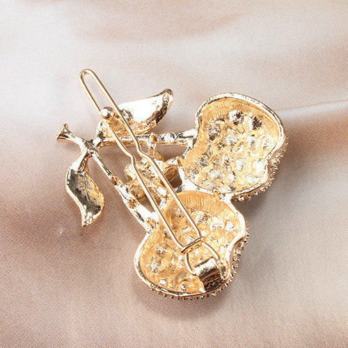 Cherry Crystal Barrette