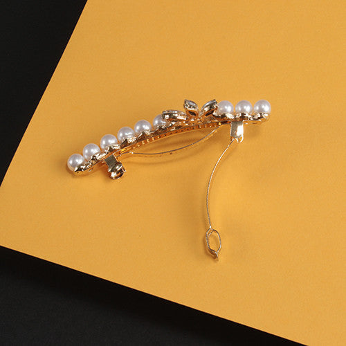 Pearl & Flower Barrette