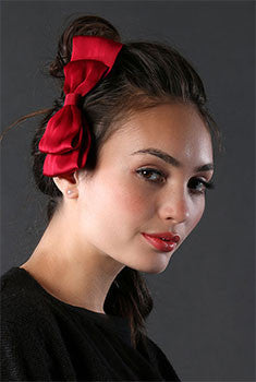 Silk Alligator Clip Bow