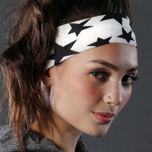 Star Print Jersey Headband
