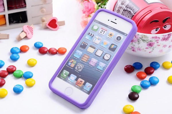 M&M's Silicone Case For APPLE IPHONE 5C (Violet)