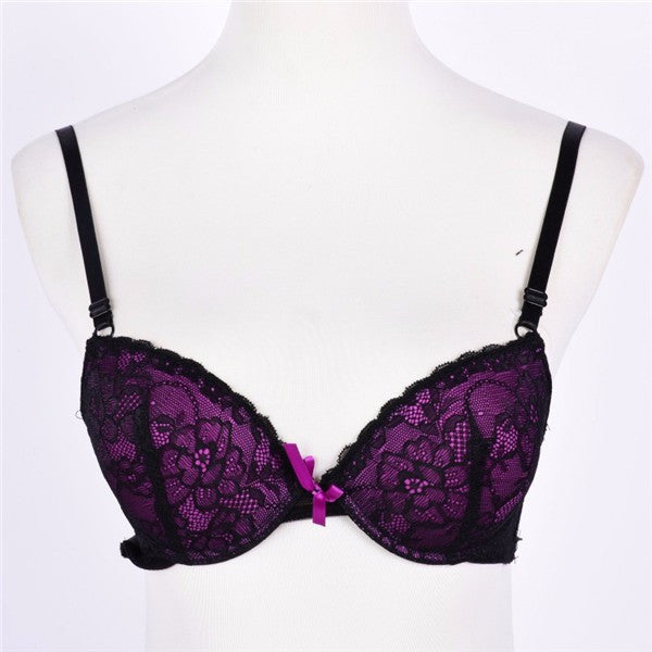 Sexy Womens Set Lace Lingerie, Underwear, Push-Up Padded Bra