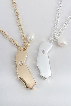 Shiny California State Necklace