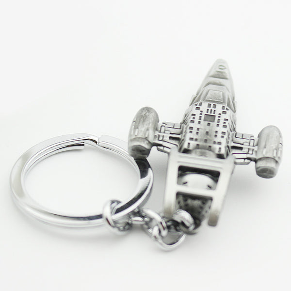 Star Wars Fighter Antique Silver Metal Keychain