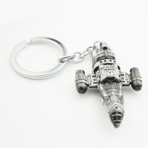 Star Wars Fighter Antique Silver Metal Keychain