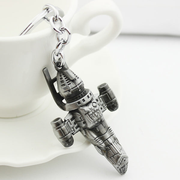 Star Wars Fighter Antique Silver Metal Keychain