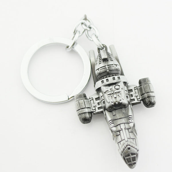 Star Wars Fighter Antique Silver Metal Keychain