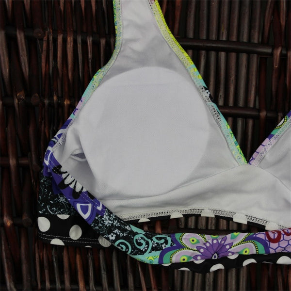 New Floral Tie Die Bikini Women Swimwear