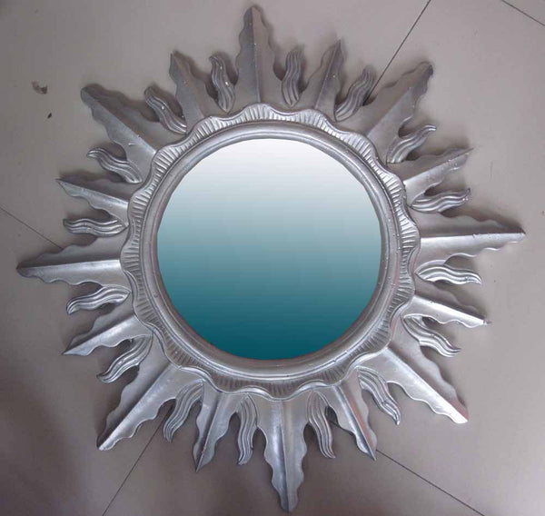 Round Resin Framed Mirror