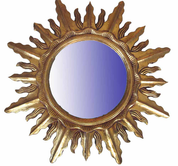 Round Resin Framed Mirror