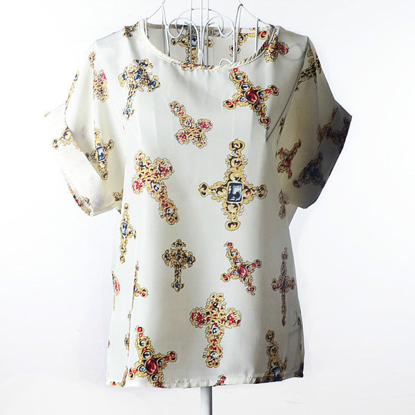 Print Chiffon Shirt