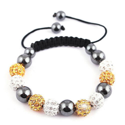 Shamballa Sparkly Glam Bracelet (Various Colors)