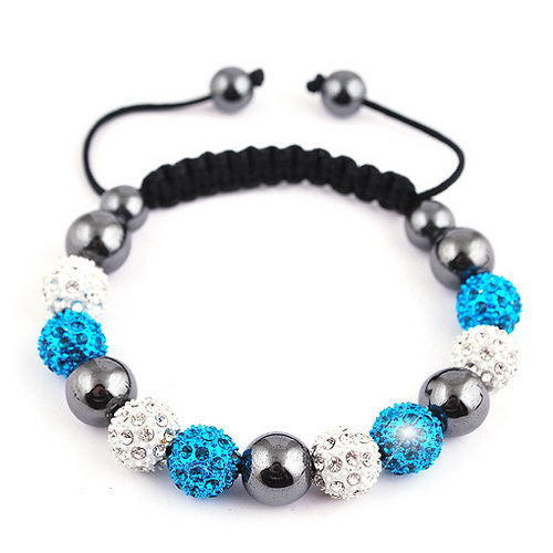 Shamballa Sparkly Glam Bracelet (Various Colors)