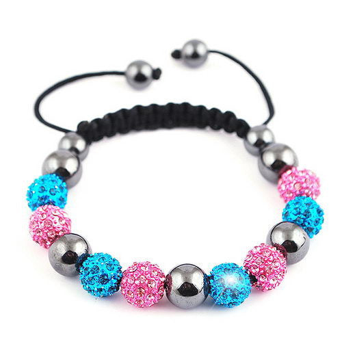 Shamballa Sparkly Glam Bracelet (Various Colors)