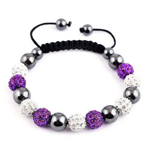 Shamballa Sparkly Glam Bracelet (Various Colors)