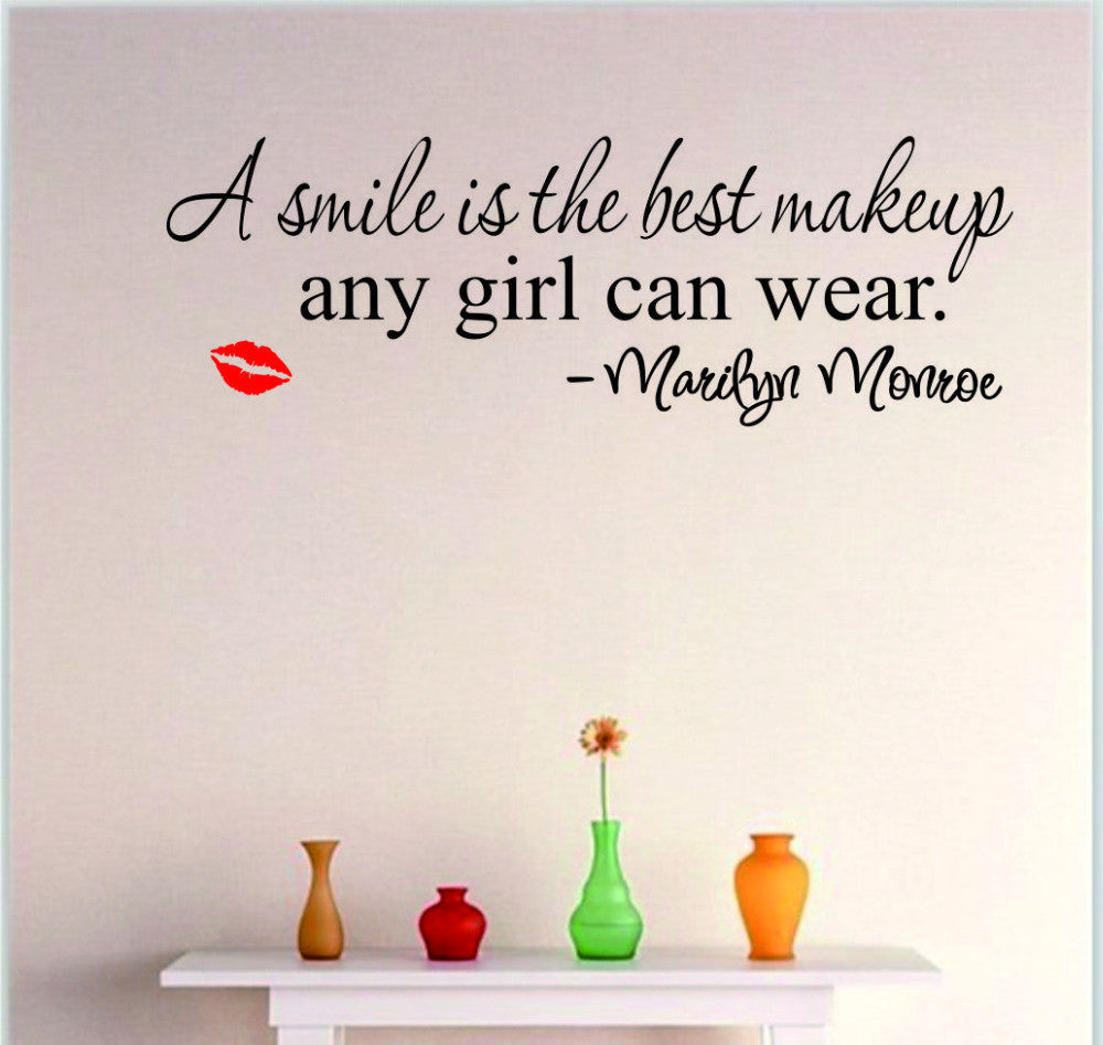 Smile Makeup wall stickers