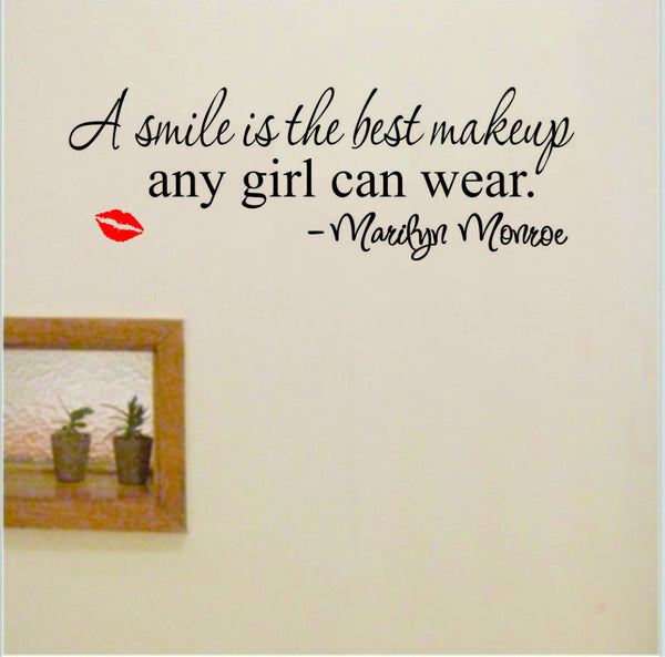 Smile Makeup wall stickers