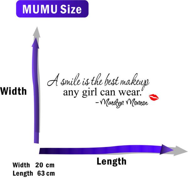 Smile Makeup wall stickers