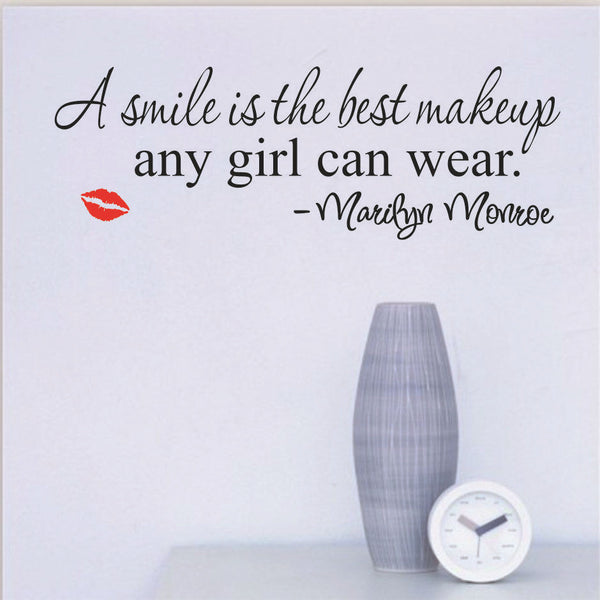 Smile Makeup wall stickers