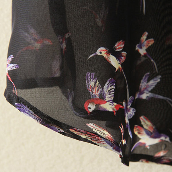 Floral Women's Shirt Long Sleeve